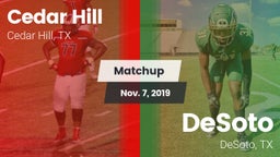 Matchup: Cedar Hill High vs. DeSoto  2019