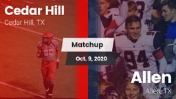 Matchup: Cedar Hill High vs. Allen  2020