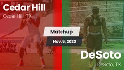 Matchup: Cedar Hill High vs. DeSoto  2020