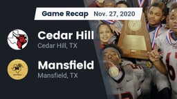 Recap: Cedar Hill  vs. Mansfield  2020
