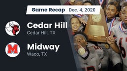 Recap: Cedar Hill  vs. Midway  2020