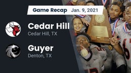 Recap: Cedar Hill  vs. Guyer  2021