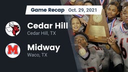 Recap: Cedar Hill  vs. Midway  2021