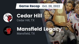 Recap: Cedar Hill  vs. Mansfield Legacy  2022