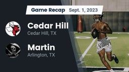 Recap: Cedar Hill  vs. Martin  2023