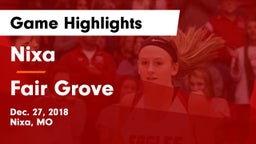 Nixa  vs Fair Grove  Game Highlights - Dec. 27, 2018