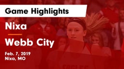 Nixa  vs Webb City  Game Highlights - Feb. 7, 2019