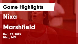 Nixa  vs Marshfield  Game Highlights - Dec. 29, 2023