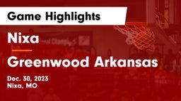 Nixa  vs Greenwood Arkansas Game Highlights - Dec. 30, 2023