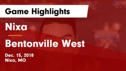 Nixa  vs Bentonville West Game Highlights - Dec. 15, 2018
