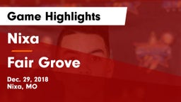 Nixa  vs Fair Grove  Game Highlights - Dec. 29, 2018