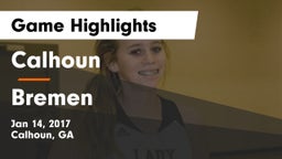 Calhoun  vs Bremen  Game Highlights - Jan 14, 2017