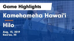 Kamehameha Hawai'i  vs Hilo Game Highlights - Aug. 15, 2019