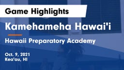 Kamehameha Hawai'i  vs Hawaii Preparatory Academy Game Highlights - Oct. 9, 2021