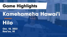 Kamehameha Hawai'i  vs Hilo  Game Highlights - Oct. 18, 2022
