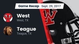 Recap: West  vs. Teague  2017