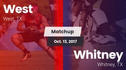 Matchup: West  vs. Whitney  2017