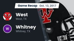 Recap: West  vs. Whitney  2017