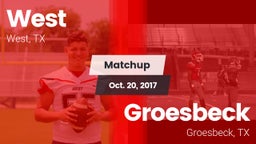 Matchup: West  vs. Groesbeck  2017