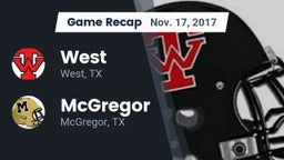 Recap: West  vs. McGregor  2017