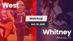 Matchup: West  vs. Whitney  2018