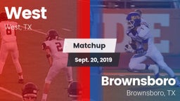 Matchup: West  vs. Brownsboro  2019