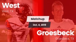 Matchup: West  vs. Groesbeck  2019