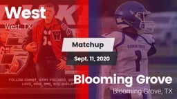 Matchup: West  vs. Blooming Grove  2020