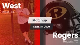 Matchup: West  vs. Rogers  2020