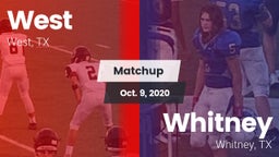 Matchup: West  vs. Whitney  2020