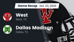Recap: West  vs. Dallas Madison  2020