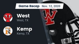 Recap: West  vs. Kemp  2020
