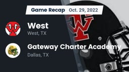 Recap: West  vs. Gateway Charter Academy  2022