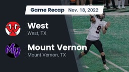Recap: West  vs. Mount Vernon  2022