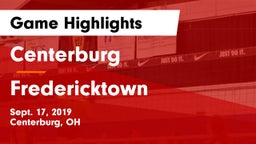 Centerburg  vs Fredericktown  Game Highlights - Sept. 17, 2019