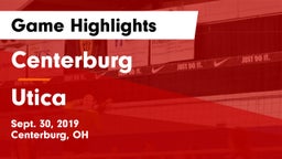 Centerburg  vs Utica  Game Highlights - Sept. 30, 2019