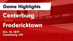 Centerburg  vs Fredericktown  Game Highlights - Oct. 10, 2019