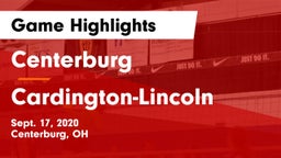 Centerburg  vs Cardington-Lincoln  Game Highlights - Sept. 17, 2020