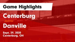 Centerburg  vs Danville  Game Highlights - Sept. 29, 2020