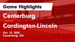 Centerburg  vs Cardington-Lincoln  Game Highlights - Oct. 13, 2020