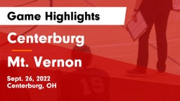 Centerburg  vs Mt. Vernon Game Highlights - Sept. 26, 2022
