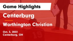 Centerburg  vs Worthington Christian  Game Highlights - Oct. 3, 2022