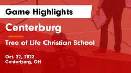 Centerburg  vs Tree of Life Christian School Game Highlights - Oct. 22, 2022