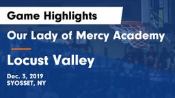 Our Lady of Mercy Academy vs Locust Valley  Game Highlights - Dec. 3, 2019