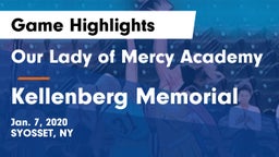 Our Lady of Mercy Academy vs Kellenberg Memorial  Game Highlights - Jan. 7, 2020