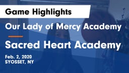 Our Lady of Mercy Academy vs Sacred Heart Academy Game Highlights - Feb. 2, 2020