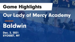 Our Lady of Mercy Academy vs Baldwin  Game Highlights - Dec. 2, 2021