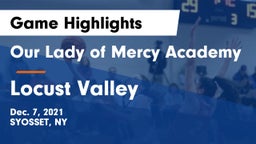 Our Lady of Mercy Academy vs Locust Valley  Game Highlights - Dec. 7, 2021
