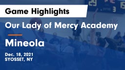 Our Lady of Mercy Academy vs Mineola Game Highlights - Dec. 18, 2021