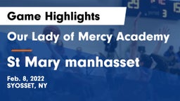 Our Lady of Mercy Academy vs St Mary manhasset Game Highlights - Feb. 8, 2022